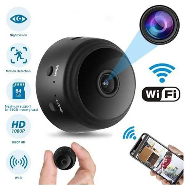 A9 Mini WiFi Camera 1080P Full HD Night Vision Wireless IP Camera -black