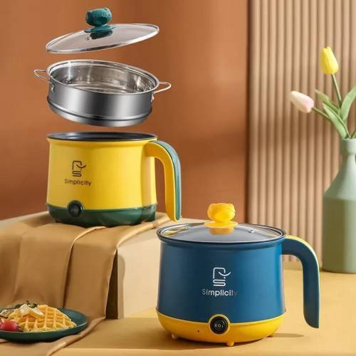 Simplicity Electric Samll Multi Cooker Hot Pot Steamer Personal Portable Electric Cooking Pot Electric Cooker