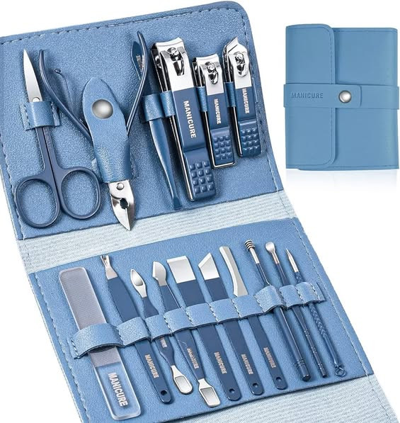16PCS Stainless Steel Manicure & Pedicure Set – Professional Kit
