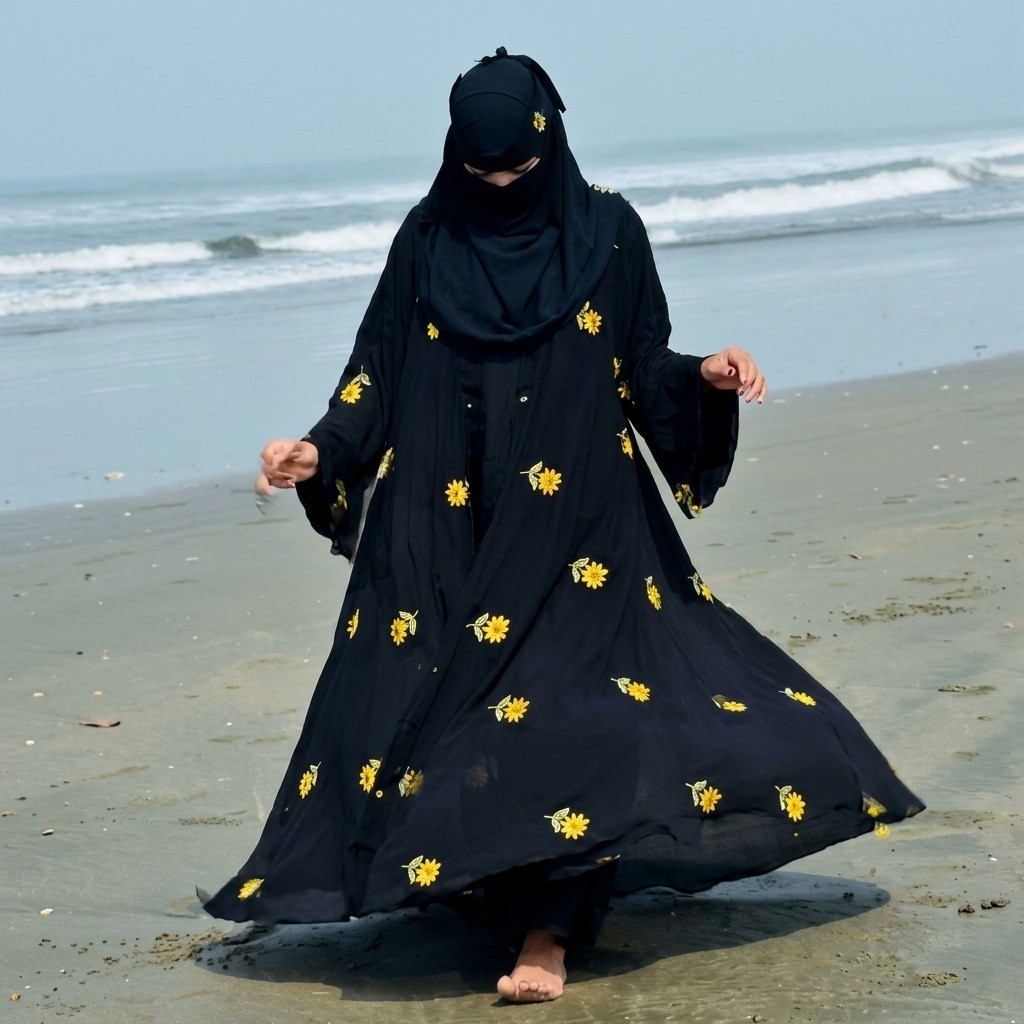 SUN FLOWER  ABAYA | SFA0002