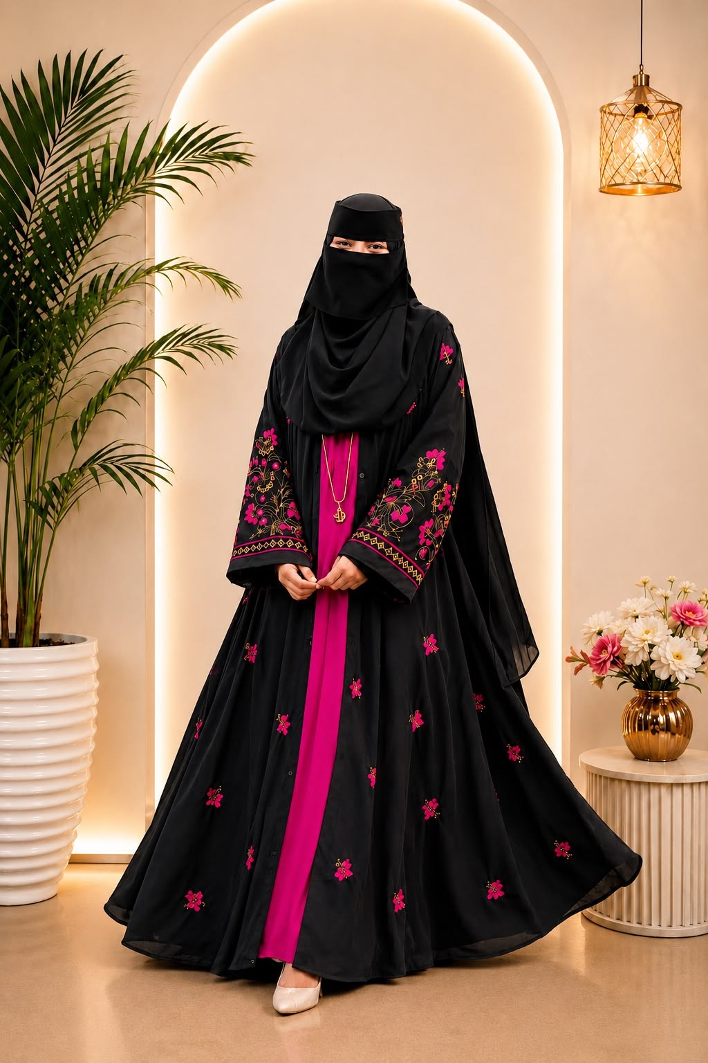 PINK ROSE ABAYA | PRA0006